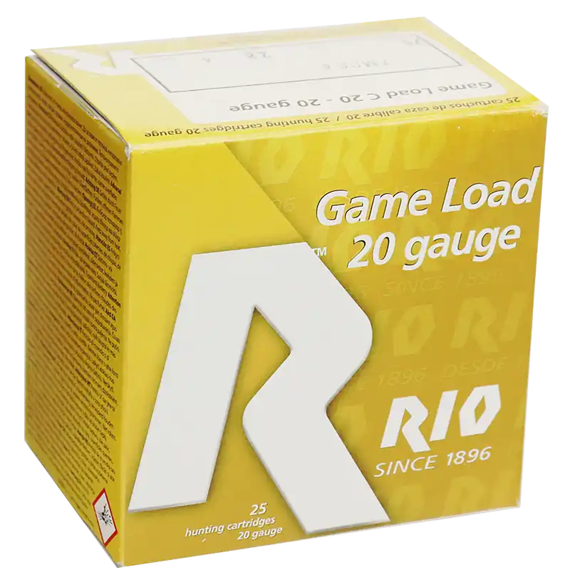Rio Ammunition 20 Gauge Game Load 3" 1 1/4oz #6 Shot 25 Rounds