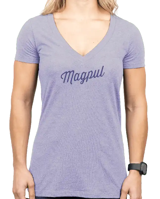 Magpul Women's Rover Script Orchid Heather Short Sleeve Shirt XL