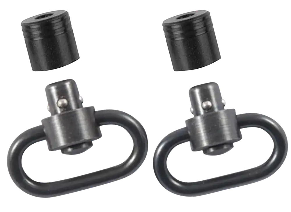 Outdoor Connection 1.25" Black Steel Push Button Swivel Set PBS19122