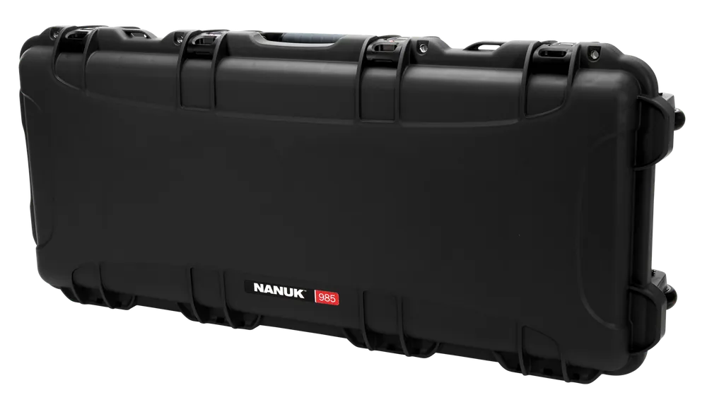 Nanuk 985 AR15 Case with Foam, Wheels & Handle - Black NK-7 Resin
