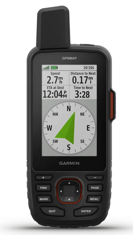 Garmin GPSMAP 67i: 16GB Black GPS with SOS, Maps, and App Compatibility