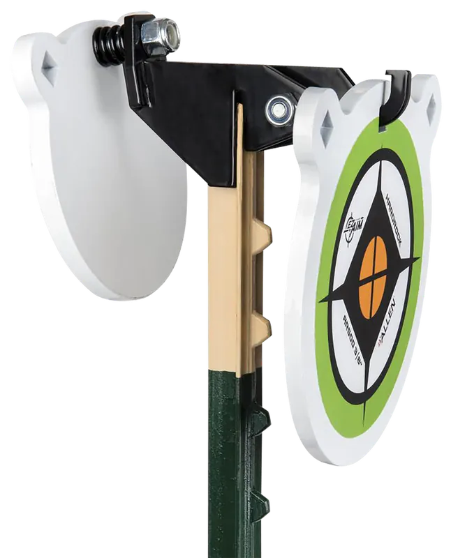 EZ-Aim 15634 Steel Fence Topper Gong Hook & Recoil Spring, Black/Brown, 7"