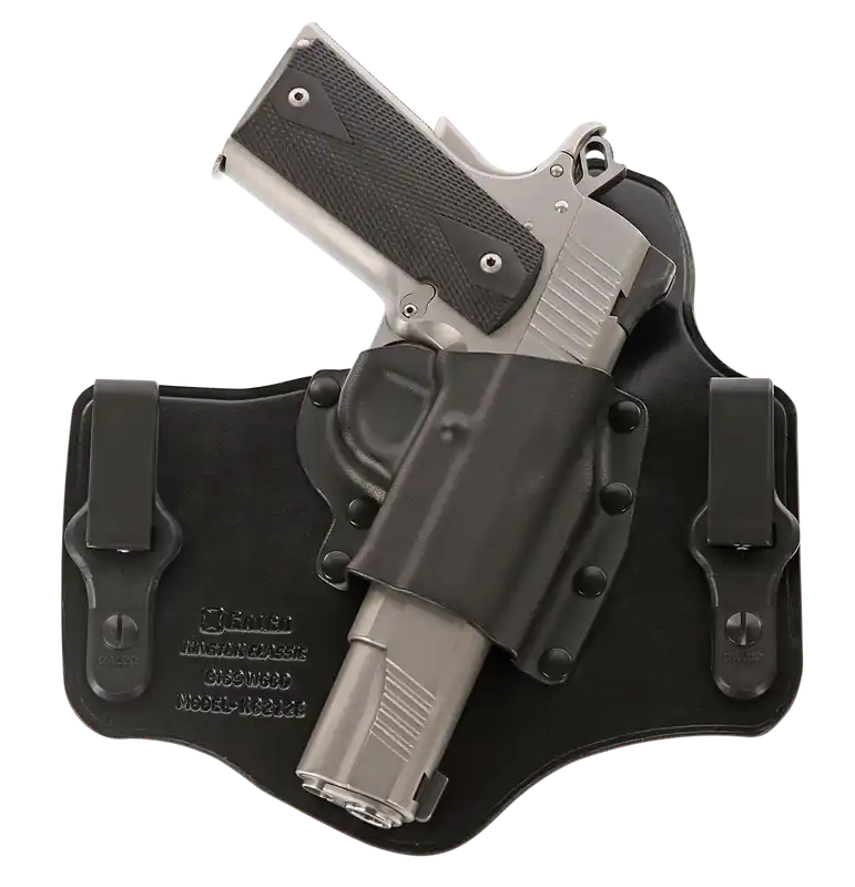 Galco KingTuk Classic IWB Holster for Glock 42, Right Hand, Black Kydex/Leather, 1.75" Belt Compatible