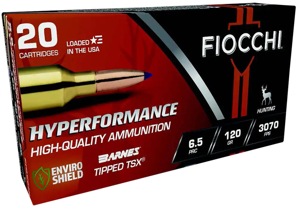 Fiocchi Hyperformance 6.5PRC 120gr Barnes Tipped TSX - 20 Rounds per Box, 10 Boxes per Case
