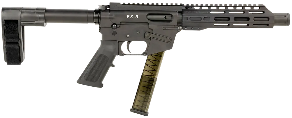 Freedom Ordnance FX-9 9mm Pistol with 8" Barrel and SB Mini Brace