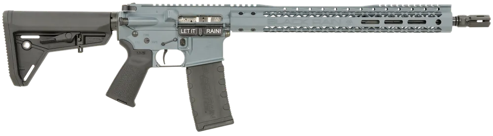 Black Rain Ordnance Spec 15+ SSP 5.56 NATO Rifle, Cold War Gray, 16" Barrel, M-LOK, Magpul Stock