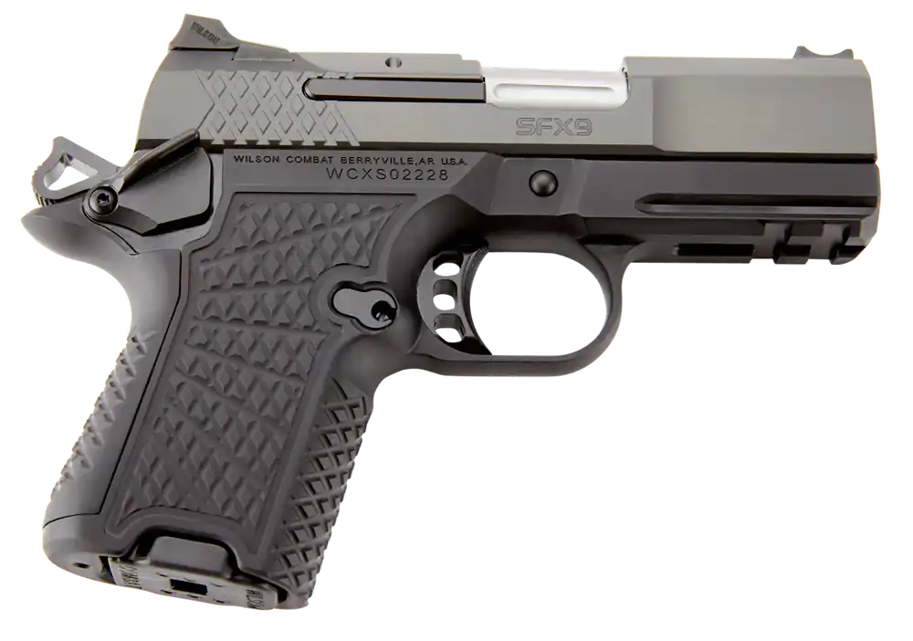Wilson Combat SFX9 Sub-Compact 9mm Pistol with Stainless Steel Barrel and Black G10 Grip