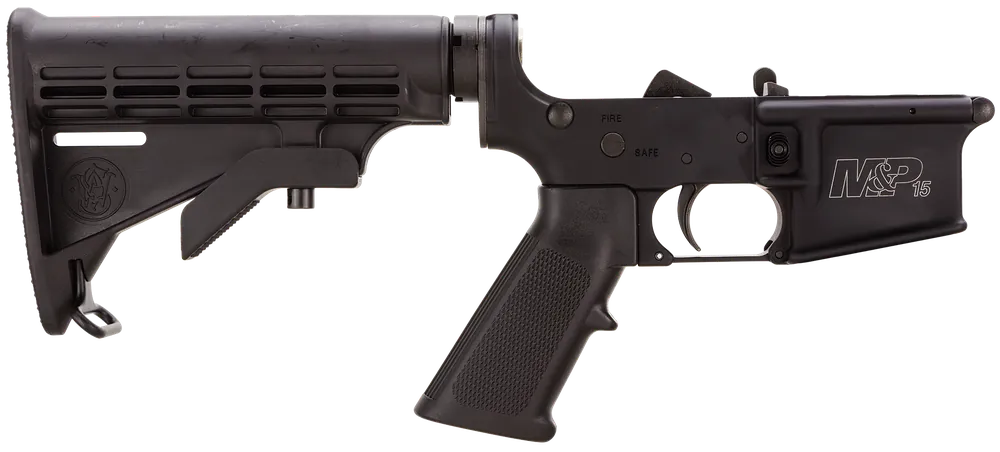 Smith & Wesson M&P15 5.56 NATO Assembled Lower Receiver with Collapsible Stock and Pistol Grip