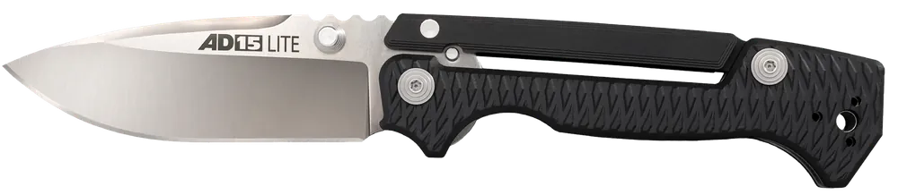 Cold Steel AD-15 Lite Folding Knife with 3.50" Satin AUS-10A Blade and Black Griv-Ex Handle