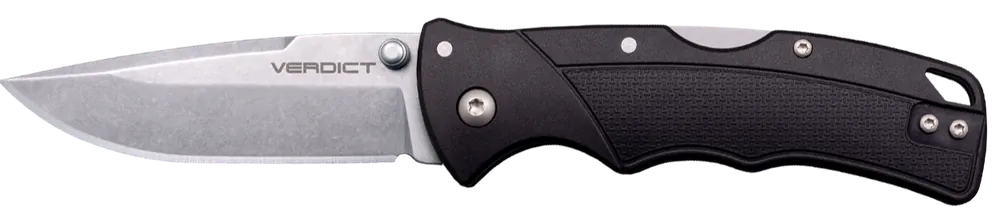 Cold Steel Verdict EDC 3" Tanto Folding Knife with Black GFN Handle