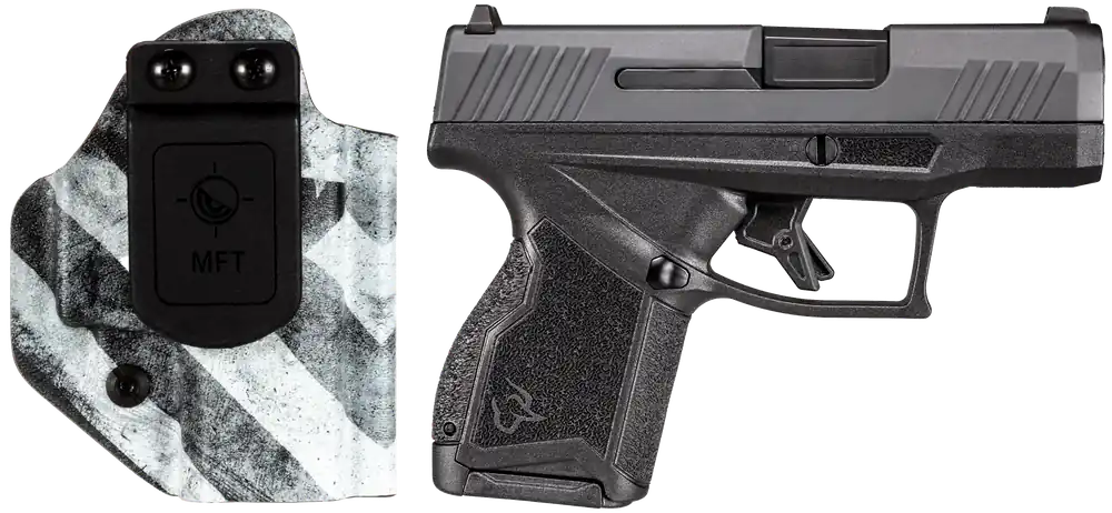 Taurus GX4 9mm Luger Pistol with Black Nitride Slide and US Flag Holster