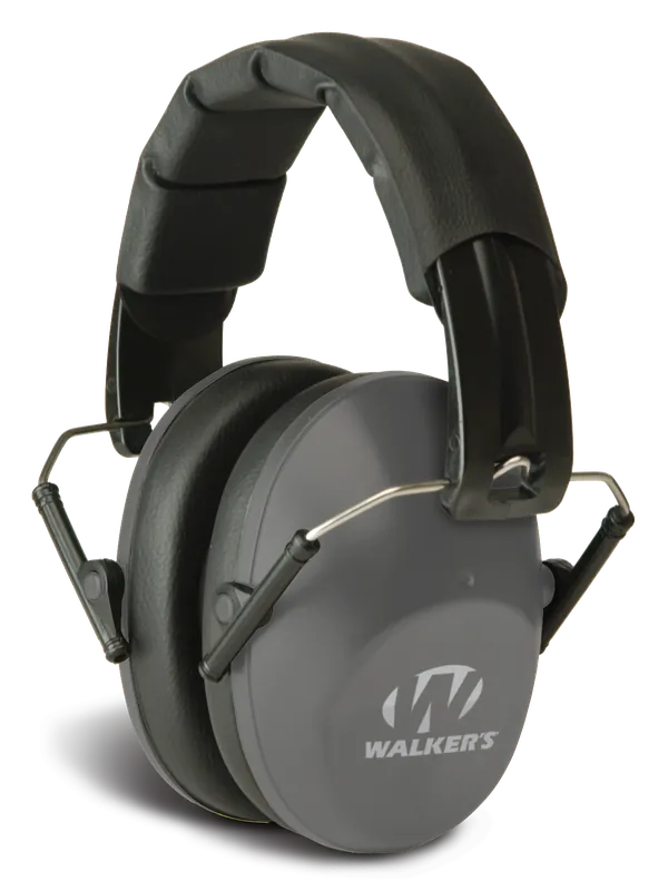 Walker's Pro Low Profile Passive Muff 22 dB - Gray/Black Polymer