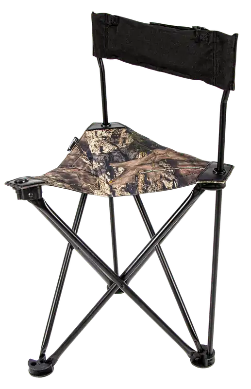 Ameristep Tripod Stool with Back Swivel in Mossy Oak Break-Up Country Fabric