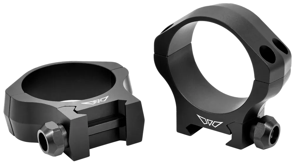 Warne Mountain Tech 40mm Low Scope Rings - Matte Black 0 MOA