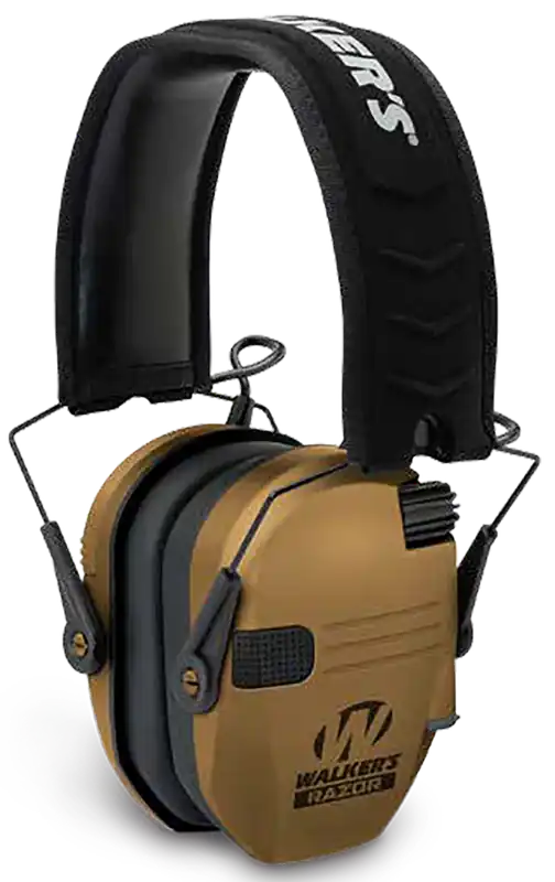Walker's Razor Slim Electronic Muff 23 dB - Battle Brown/Black