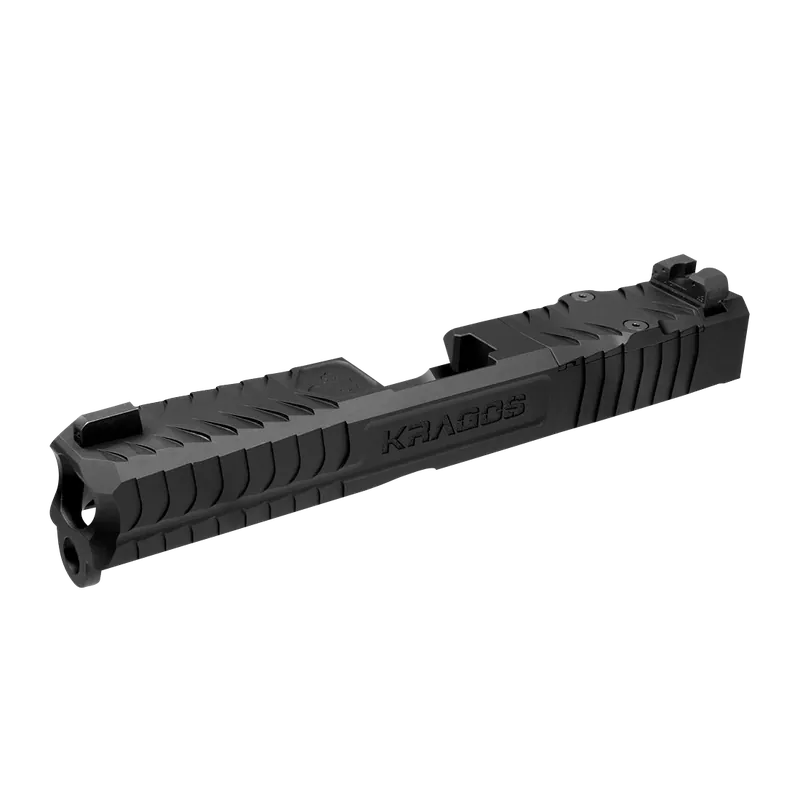 CMC SLD193GRMR Kragos Slide for Glock 19 Gen3 with RMR Cut, Black DLC 17-4 Stainless Steel