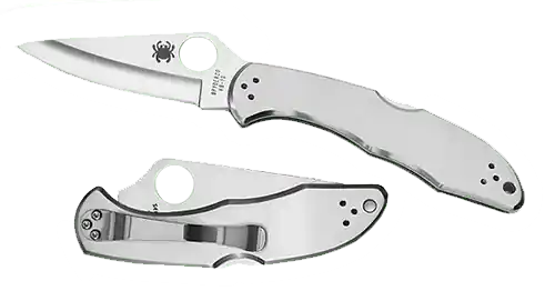 Spyderco Delica 4 Folding Knife with VG-10 Blade and Stainless Steel Handle