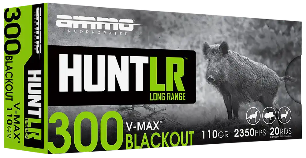 Ammo Inc Signature 300 Blackout 110gr V-Max 20/Box