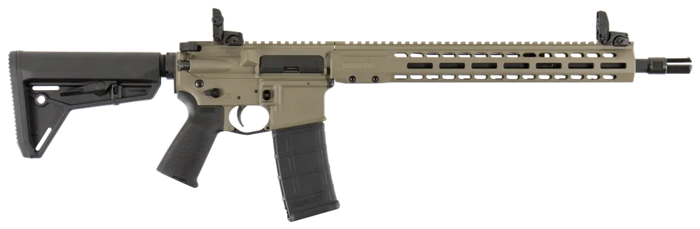 Barrett REC7 DI Carbine 5.56 NATO 16" FDE with Flip-Up Sights & Black Stock