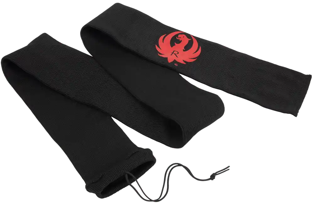 Ruger 13401 52" Rifle/Shotgun Gun Sock - Black Knit with Logo