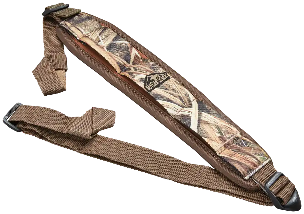 Butler Creek Comfort Stretch Neoprene Shotgun Sling - Mossy Oak Shadow Grass Blades, Adjustable