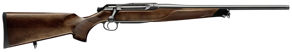 Sauer 505 Lux Full Size .243 Win Rifle with 22" Threaded Barrel and Grade 5 Wood Stock