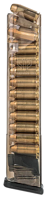 ETS Group GLK22170 24rd Extended Pistol Magazine for Glock 22/23/24/27/35 Gen1-4, Clear Polymer