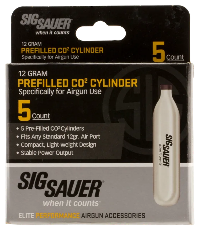 Sig Sauer Airguns 12g CO2 Cylinders - Pack of 5