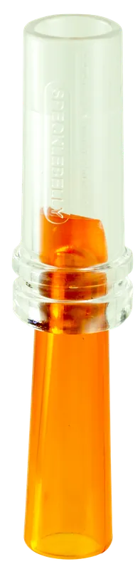 Duck Commander DCSPRCK Single Reed Specklebelly Goose Call - Clear/Orange Acrylic