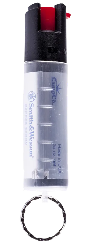 S&W 1251 OC Pepper Spray, 10 ft Range, 0.75 oz, Clear with Keycap