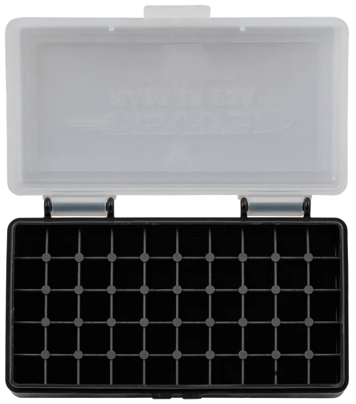 Berry's 71933 9mm/380ACP 50rd Ammo Box - Clear/Black Polypropylene