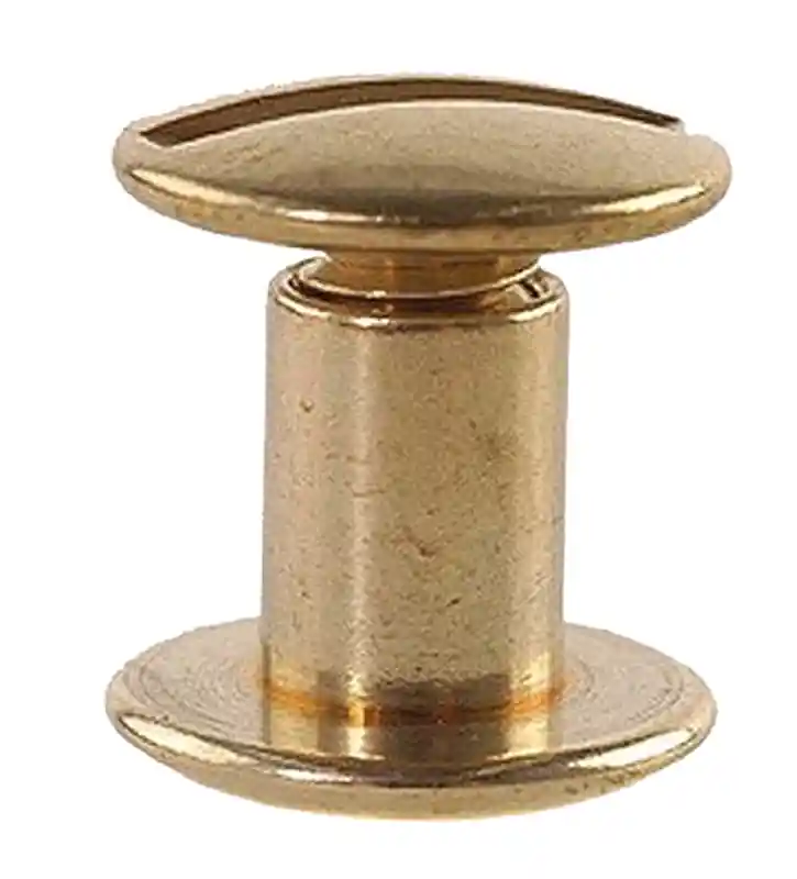 Uncle Mike's Brass Chicago Screws - Pack of 24