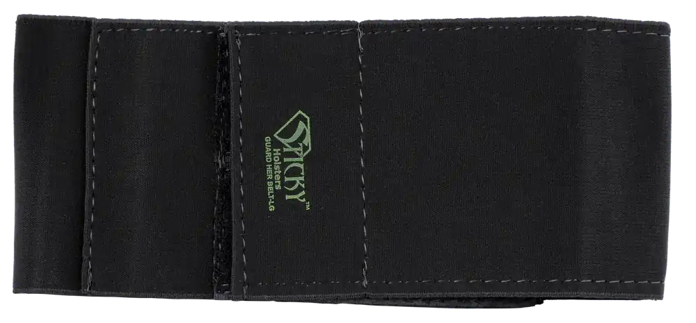 Sticky Holsters GHBTLG Guard Her Garter - Large Black Elastic