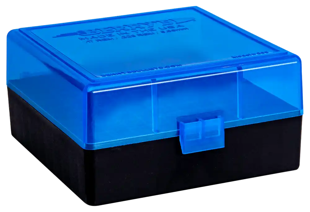 Berry's 86410 100rd Ammo Box for .223 Rem/5.56 NATO - Blue/Black Polypropylene