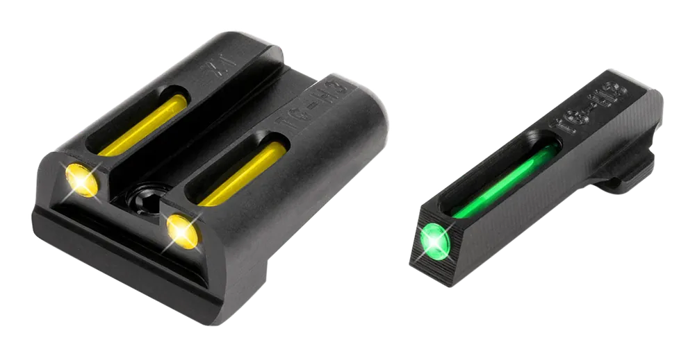 TruGlo TFO Tritium/Fiber Optic Sights for Springfield Armory XD - Green Front, Yellow Rear