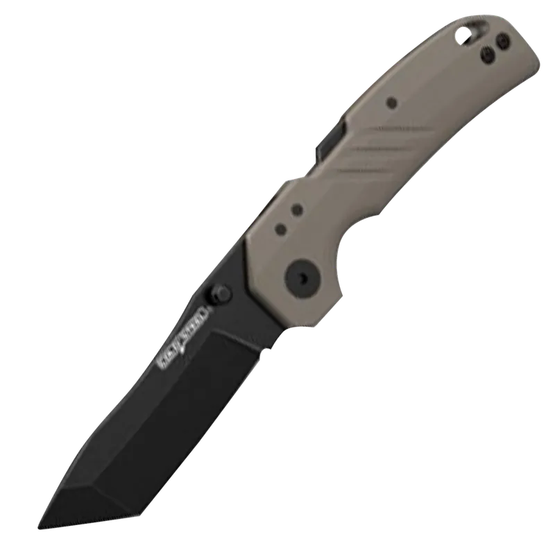 Cold Steel Engage 3" Tanto Folding Knife with Black PVD Stonewashed Blade and FDE Handle