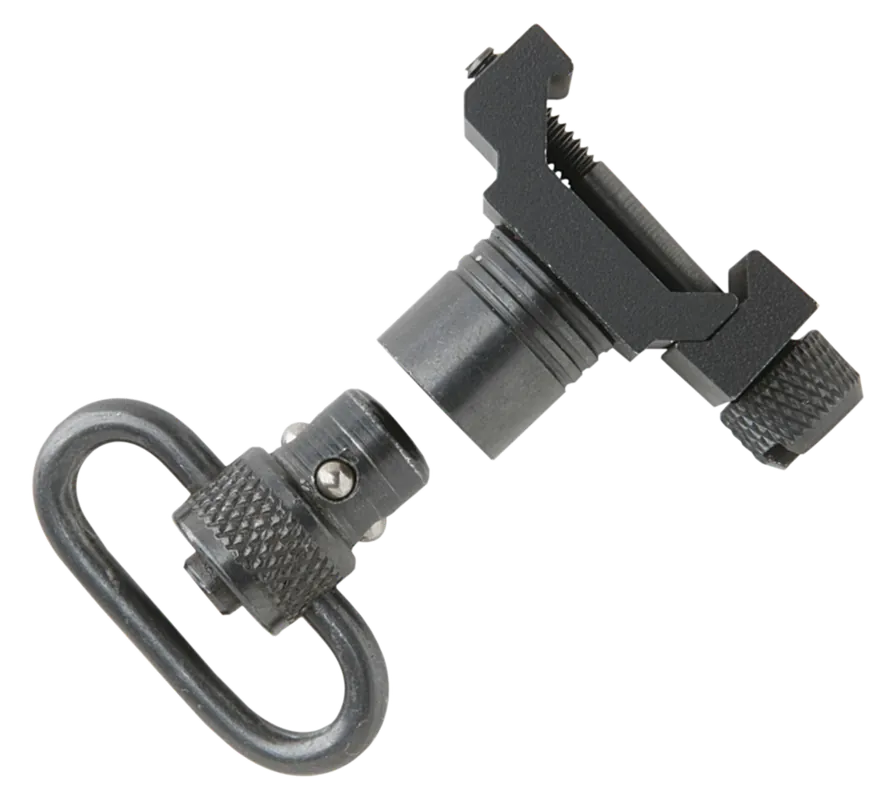 Uncle Mike's 21101 Quick Detach Swivel Set - Steel, Black Finish, 1" Loop, Push Button for Picatinny & Weaver Rails