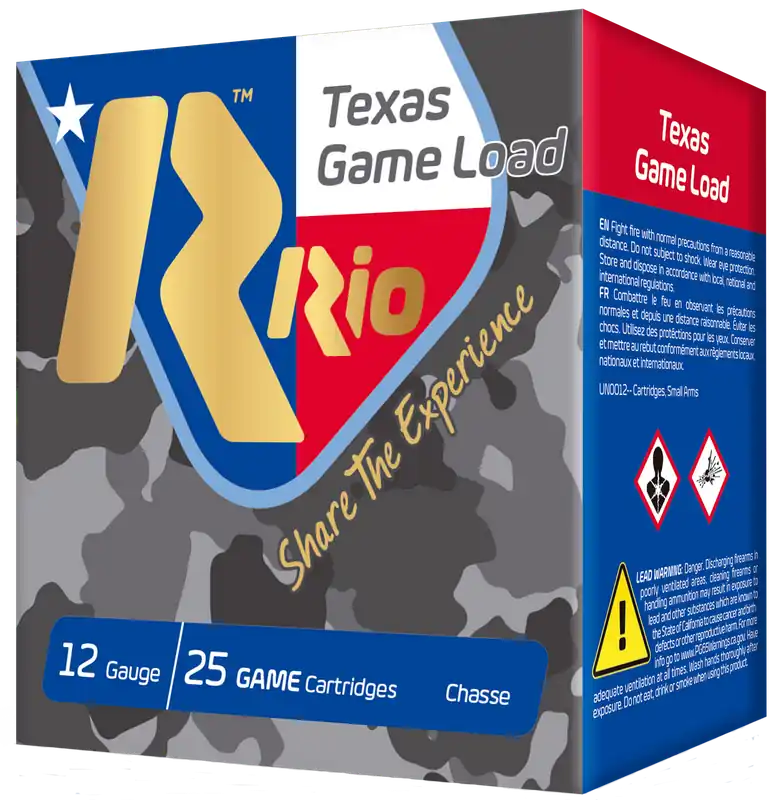Rio Ammunition Texas Game Load 12 Gauge 7.5 Shot 25/Box