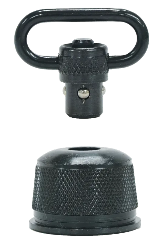 Remington 870 Express 12 Gauge Shotgun Mag Cap with 1" Push Button by GrovTec US Inc GTSW296 - Black Oxide Steel