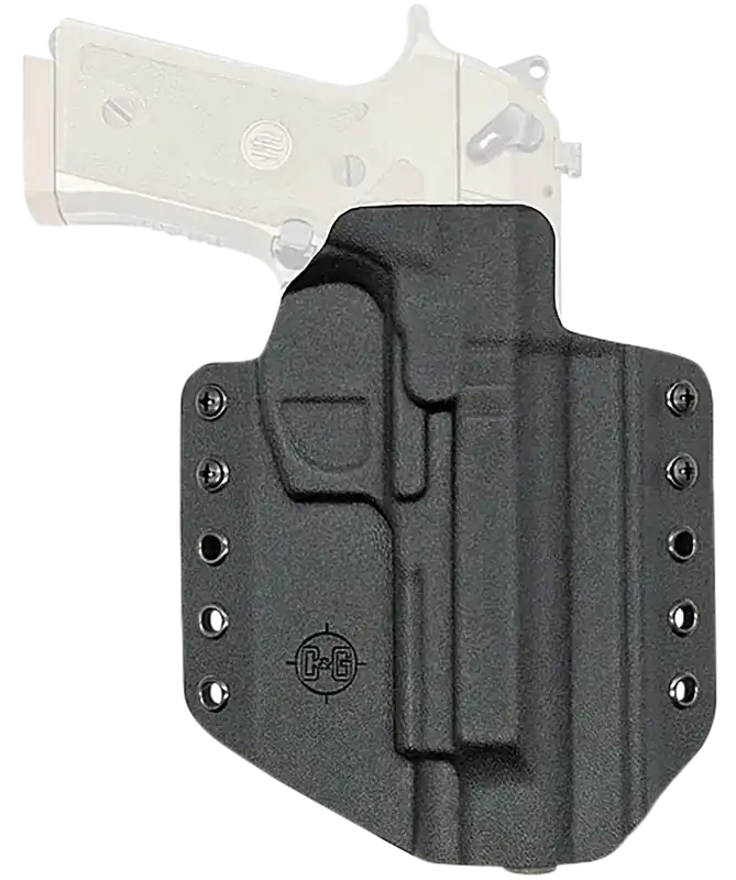 C&G Holsters Covert OWB Black Kydex for Beretta M9A3/M9A4 Right Hand Belt Loop