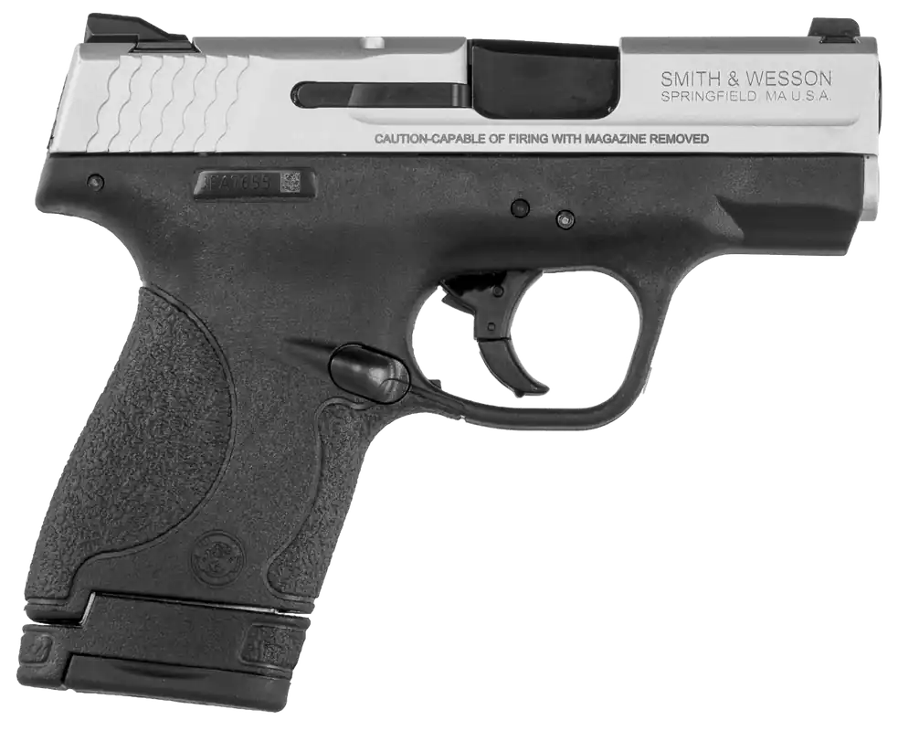 Smith & Wesson M&P Shield Micro-Compact 9mm, 7+1/8+1 Capacity, Black Armornite Finish