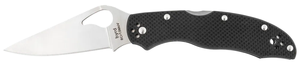 Spyderco Byrd Harrier 2 Folding Knife with 3.39" 8Cr13MoV Blade and G10 Handle