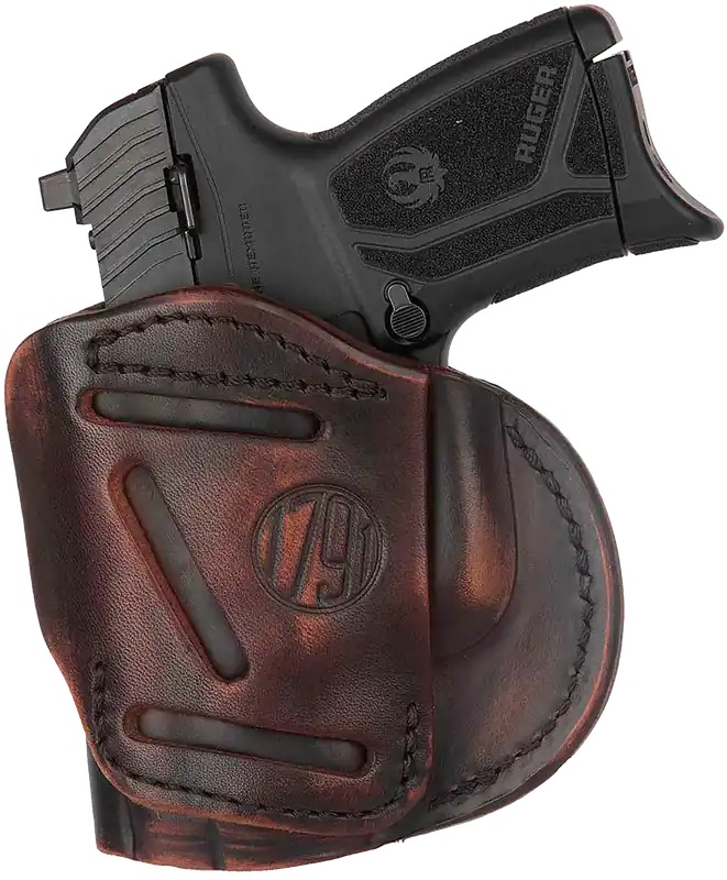 1791 Gunleather 4-Way Leather Holster for Springfield, Glock, and S&W M&P Shield Plus