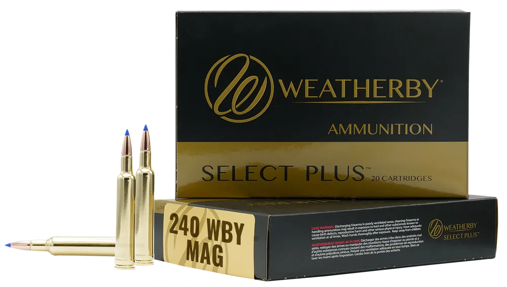 Weatherby Select Plus 240WthbyMag 80gr Barnes Tipped TSX Lead-Free Ammo