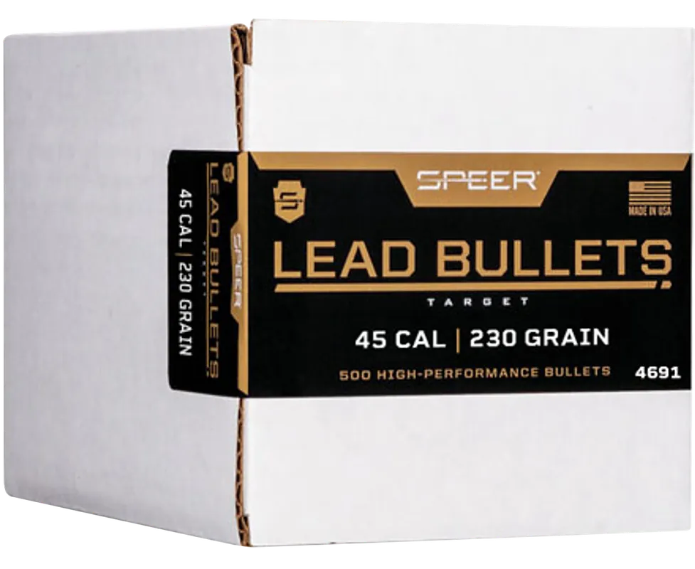 Speer 4691 .45 Cal 230gr LRN Ammo - 500 Rounds/Case