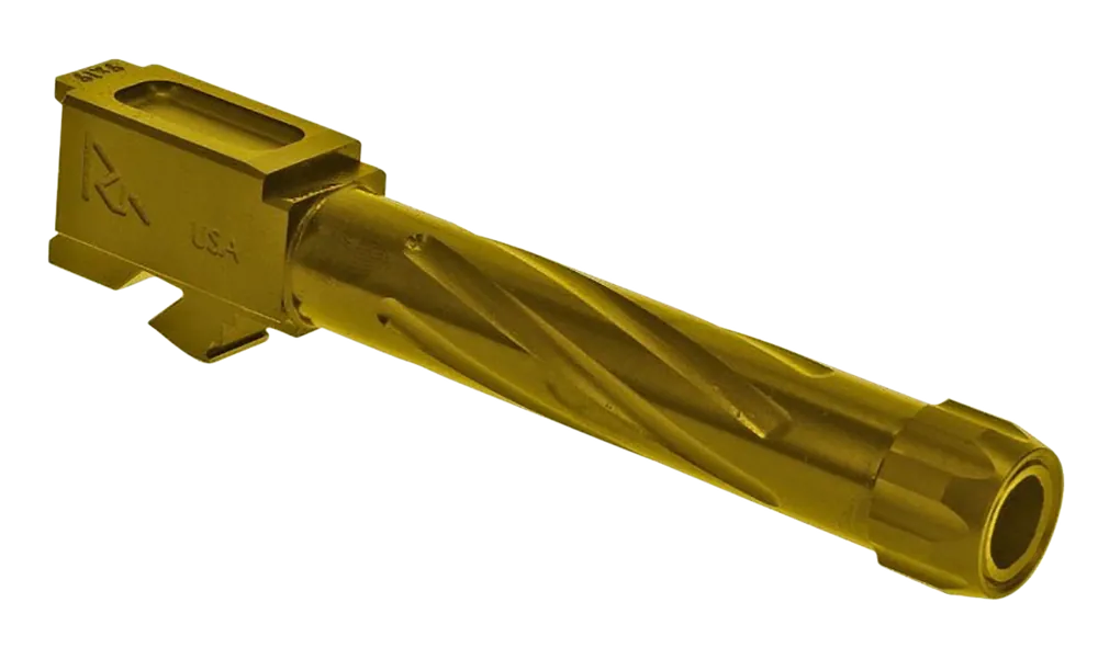 Rival Arms Precision V1 9mm Gold PVD Threaded Barrel for Glock 19 Gen3-4