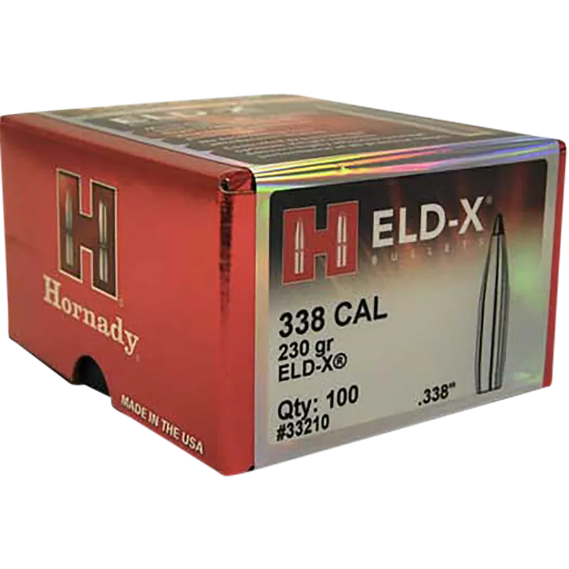 Hornady ELD-X .338 Cal 230 gr Bullets - 100/Box