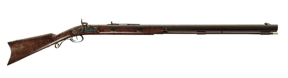 Taylors & Company Missouri River Hawken .45 Cal Percussion Rifle with Maple Stock and Double Set Trigger