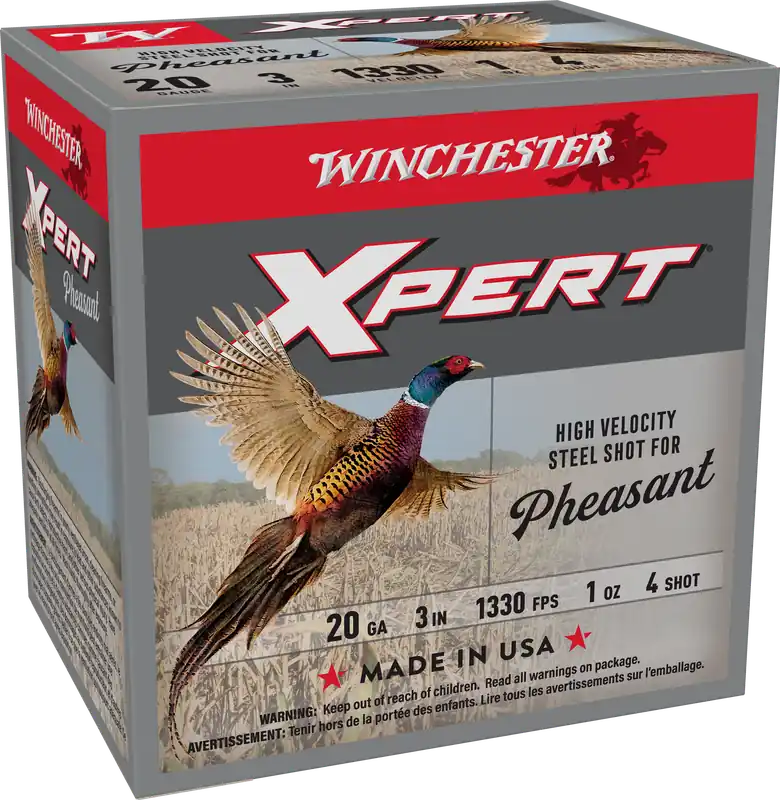 Winchester Xpert Pheasant Lead-Free 20 Gauge High Velocity Ammo - 25 Rounds