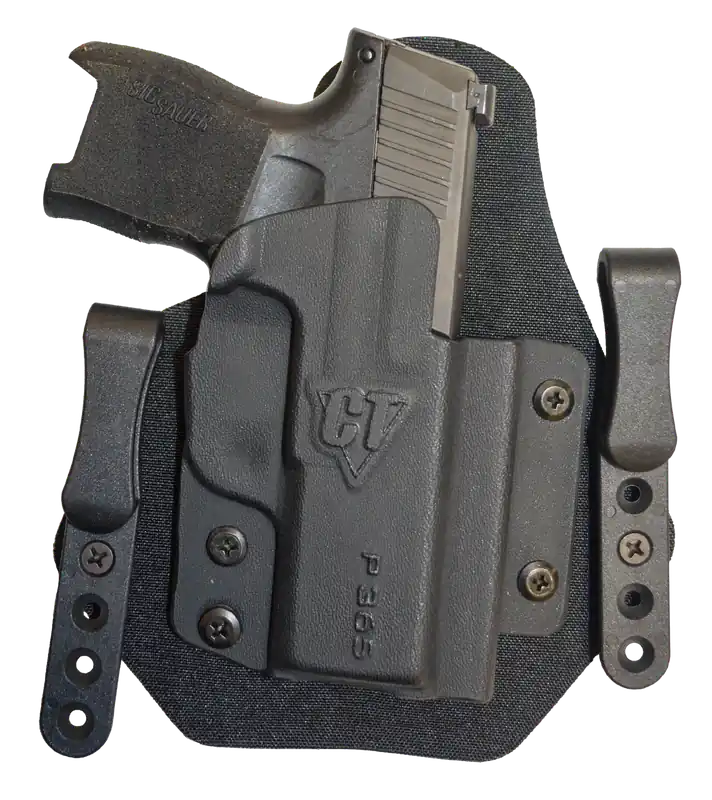 Comp-Tac Sport-TAC IWB Holster for Glock 26 Gen5 - Right Hand, Black Kydex/Nylon